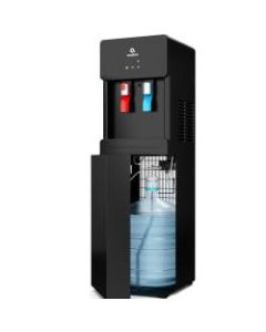 Avalon Bottom Loading Water Cooler Dispenser - Hot & Cold Water, Child Safety Lock, Innovative Slim Design, Holds 3 or 5 Gallon Bottles - UL/Energy Star Approved- Black