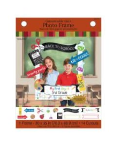 Amscan Back To School 15-Piece Customizable Giant Photo Frame Set, 35in x 30in, Multicolor
