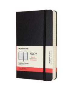 Moleskine 18-Month Softcover Weekly Planner, 7-1/2in x 9-3/4in, Black, July 2021 To December 2022