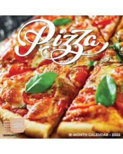 Willow Creek Press Hobbies Monthly Wall Calendar, 12in x 12in, Pizza, January To December 2022