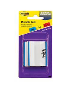 Post-it Durable Filing Tabs, 2in, Blue, Pack Of 50