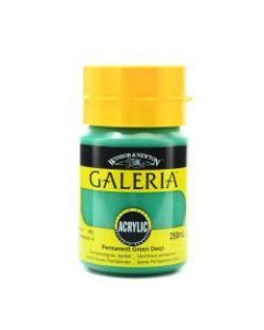 Winsor & Newton Galeria Flow Formula Acrylic Colors, 250 mL, Permanent Green Deep, 482, Pack Of 2