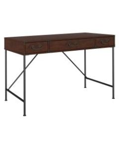 kathy ireland Home by Bush Furniture Ironworks Writing Desk, Coastal Cherry, Standard Delivery