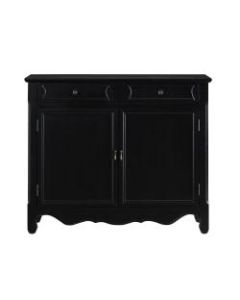 Powell Balfour 2-Door Console Table, 41inH x 36-1/4inW x 11inD, Black