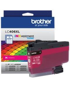 Brother LC406XLM Genuine High-Yield Magenta INKvestment Tank Ink Cartridge