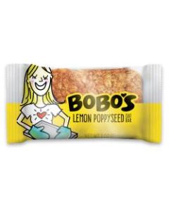 BoBos Oat Bars Lemon Poppyseed, 3.5 Oz, Box of 48 Bars