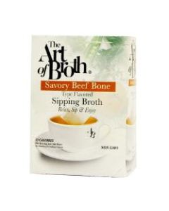 The Art of Broth Beef Flavored Sipping Broth, Box Of 20 Bags