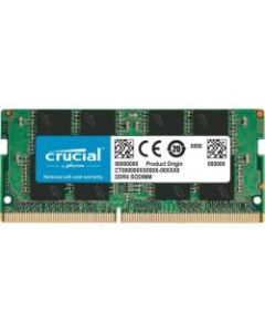 Crucial 4GB DDR4 SDRAM Memory Module - 4 GB - DDR4-2400/PC4-19200 DDR4 SDRAM - 2400 MHz - CL17 - 1.20 V - Non-ECC - Unbuffered - 260-pin - SoDIMM