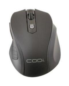 Codi 2.4GHz Wireless Optical Nano Mouse - Optical - Wireless - Radio Frequency - 2.40 GHz - Black - 1 Pack - USB - 1600 dpi - Scroll Wheel