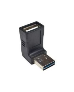 Tripp Lite USB 2.0 High Speed Adapter Reversible A to Up Angle A M/F - USB adapter - USB (F) to USB (M) - USB 2.0 - 90 deg. connector, molded - black