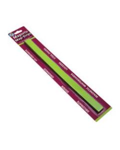 Ashley Productions MAGI-STRIPS Magnetic Strips, 12inH x 13/16inW x 1/16inD, Lime Green, 12 Strips Per Pack, Set Of 5 Packs