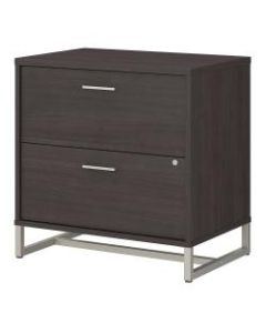 kathy ireland Office by Bush Business Furniture Method 30inW Lateral 2-Drawer File Cabinet, Storm Gray, Standard Delivery