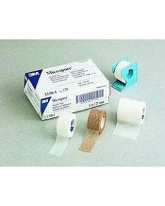 3M Micropore Tape, 1in x 10 Yd, Box Of 12