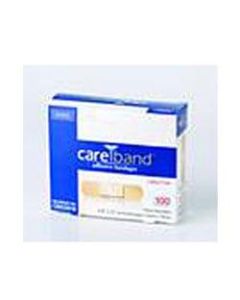 CAREBAND Sheer Adhesive Bandages, 3/4in x 3in, Box Of 100
