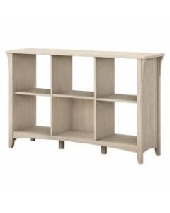 Bush Furniture Salinas 6 Cube Organizer, Antique White, Standard Delivery