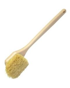 Genuine Joe GJO98218, 20in Tampico Utility Brush, 1 Each, White - 20in Brush Face - 1 Each - White