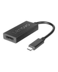Lenovo - USB / DisplayPort adapter - USB-C (M) to DisplayPort (F) - DisplayPort 1.2a - 4K support - for IdeaPad Slim 7 Carbon 14; K14 Gen 1; ThinkBook 15p G2 ITH; ThinkCentre M90; Yoga Duet 7 13