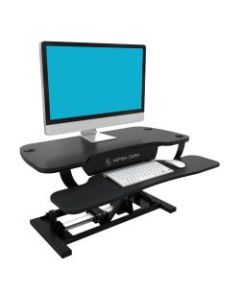 VersaDesk Power Pro Sit-To-Stand Height-Adjustable Electric Desk Riser, Black