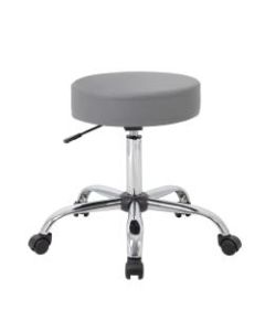 Boss Caressoft Medical Stool, Gray/Chrome
