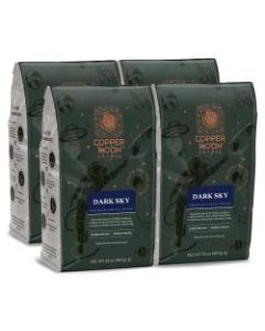 Copper Moon Whole Bean Coffee, Dark Sky Blend, 2 Lb Bag, Case Of 4 Bags