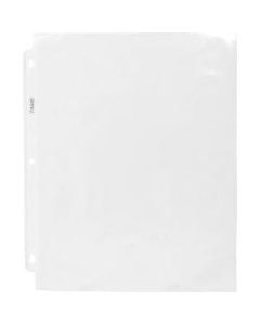 Business Source Economy Weight Sheet Protectors - 11in Height x 9in Width - 2 mil Thickness - For Letter 8 1/2in x 11in Sheet - Ring Binder - Rectangular - Semi Clear - Polypropylene - 200 / Box