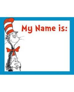 Cat In The Hat Name Tags, Pack Of 40