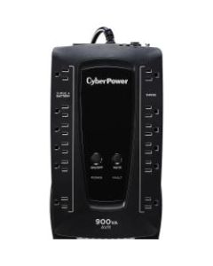 CyberPower AVRG900U AVR UPS Systems - 900VA/480W, 120 VAC, NEMA 5-15P, Compact, 12 Outlets, PowerPanel Personal, $200000 CEG, 3YR Warranty