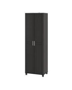 Ameriwood Home Callahan 24in Utility Storage Cabinet, 5 Shelves, Black