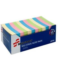 2in x 3in 30% Recycled Self-Stick Notes, Multicolor, Pack Of 12 (AbilityOne 7530-01-398-2660)