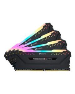 CORSAIR Vengeance RGB PRO - DDR4 - kit - 128 GB: 4 x 32 GB - DIMM 288-pin - 3600 MHz / PC4-28800 - CL18 - 1.35 V - unbuffered - non-ECC - black