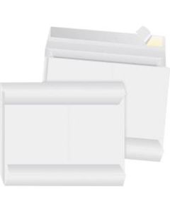 Business Source Tyvek Side-openning Envelopes - Expansion - 12in Width x 16in Length - 2in Gusset - Peel & Seal - Tyvek - 100 / Carton - White