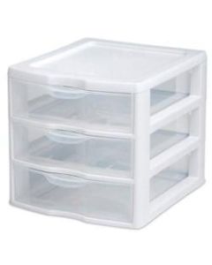 Sterilite 3-Drawer Organizer, Clear