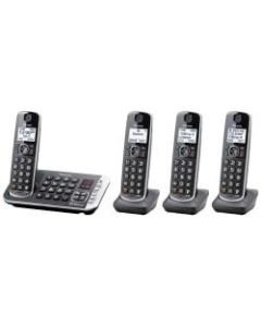 Panasonic Link2Cell Bluetooth DECT 6.0 Expandable Cordless Phone System With Digital Answering System, KX-TGE674B