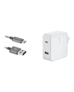 Moshi ProGeo - Power adapter - 42 Watt - 3 A - PD 3.0, QC 3.0 - 2 output connectors (USB, USB-C) - United States