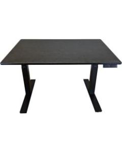 Uncaged Ergonomics Rise Up - Electric Adjustable Height Standing Desk - Black Rectangle Top - 60in Table Top Width x 30in Table Top Depth x 1in Table Top Thickness - 51.50in Height x 71in Width