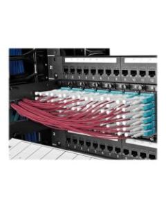 Tripp Lite 10 Gb Duplex Multimode 50/125 OM4 LSZH Fiber Patch Cable (LC/LC), Push/Pull Tabs, Magenta, 7 m (23 ft.) - Patch cable - LC multi-mode (M) to LC multi-mode (M) - 7 m - fiber optic - duplex - 50 / 125 micron - magenta