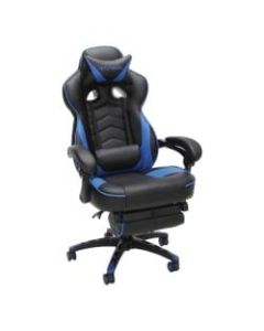 Respawn 110 Racing-Style Bonded Leather Gaming Chair, Blue/Black