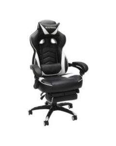 Respawn 110 Racing-Style Bonded Leather Gaming Chair, White/Black