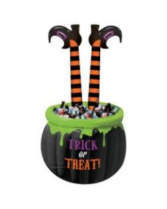Amscan Halloween Witch Leg Inflatable Cooler, 55inH x 40inW x 40inD, Multicolor