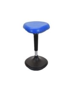 Uncaged Ergonomics Wobble - Stool - triangular - vinyl - blue