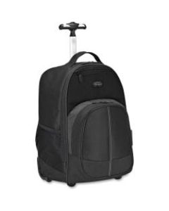 Targus TSB750US Carrying Case (Backpack) for 16in to 17in Notebook - Black, Gray - Polyester - Handle, Shoulder Strap - 20.1in Height x 14.6in Width x 2.8in Depth - 1 Pack