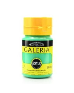 Winsor & Newton Galeria Flow Formula Acrylic Colors, 250 mL, Permanent Green Middle, 484, Pack Of 2