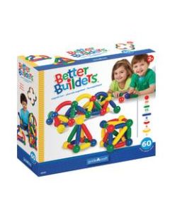 Guidecraft USA Magneatos Better Builders 60-Piece Set, Grades Pre-K - 8
