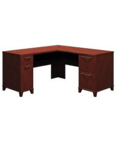 Bush Business Furniture Enterprise L Shaped Desk, 60inW, Harvest Cherry, Standard Delivery