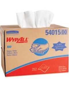 Wypall X60 Cloths - 12.50in x 16.80in - White - Cloth - Absorbent - 1 / Carton