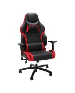Respawn 400 Racing-Style Big And Tall Bonded Leather Gaming Chair, Red/Black
