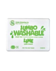 Ready 2 Learn Jumbo Washable Unscented Stamp Pads, 6 1/4in x 4in, Lime Green, Pack Of 2