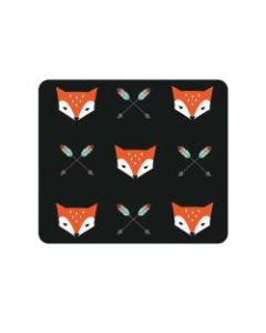 OTM Essentials Mouse Pad, Mr. Fox, 10in x 9.13in, Black, PV1BM-HIP-01
