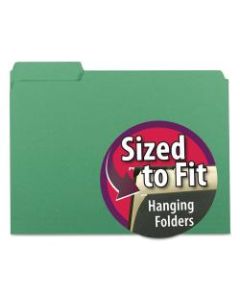 Smead Interior Folders, Letter Size, Green, Box Of 100