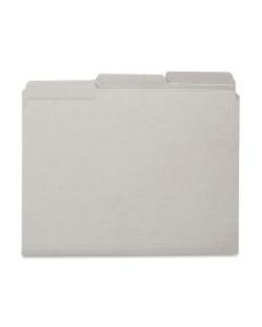 Smead 1/3-Cut Interior Folders, Letter Size, Gray, Box Of 100